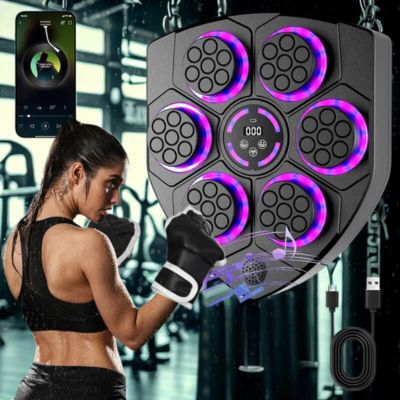 Machine de Boxe Musicale - 6 Cibles - Bluetooth - BoumBoxâą