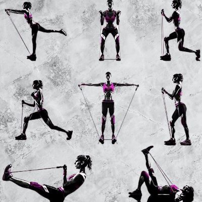 Bande de résistance - ResistanceBands™ - Noir - Ma Zone Fitness