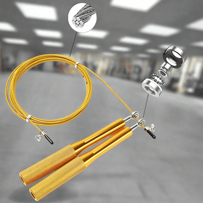 Corde à Sauter - JumpRopeCrossfit™ - Or - Ma Zone Fitness